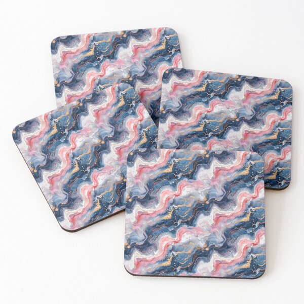 Item preview, Luxurious Gold Foil Navy Pink Marble Abstract designed and sold by NTGUILTY.