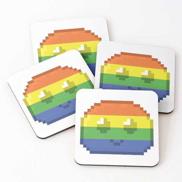 Item preview, Questioning Pride Pixel Slime designed and sold by Lilac-Cat.