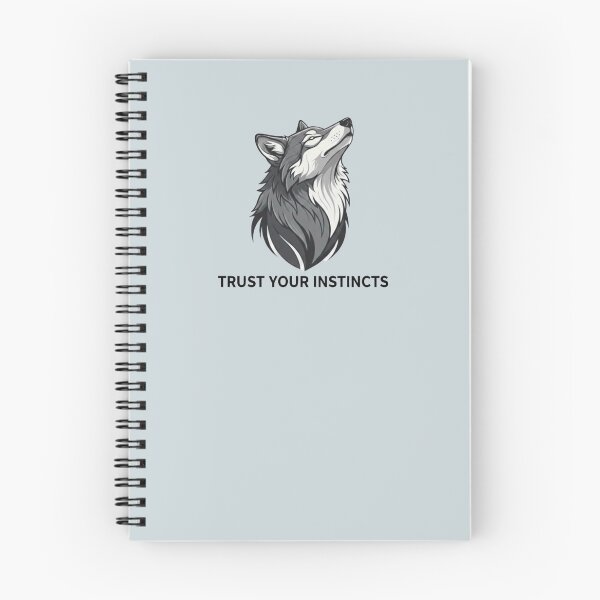 Item preview, Trust Your Instincts Wolf – Minimalist Nature Spirit Motivational by HoloInverse designed and sold by HoloInverse.