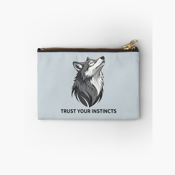 Item preview, Trust Your Instincts Wolf – Minimalist Nature Spirit Motivational by HoloInverse designed and sold by HoloInverse.