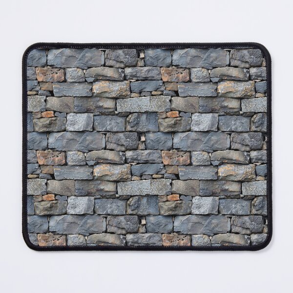 Item preview, Rustic Dark Gray Dry Stack Stone Wall designed and sold by NTGUILTY.