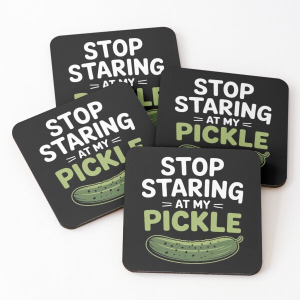 Item preview, Stop Staring At My Pickle Halloween Pickle designed and sold by EntroRhim.