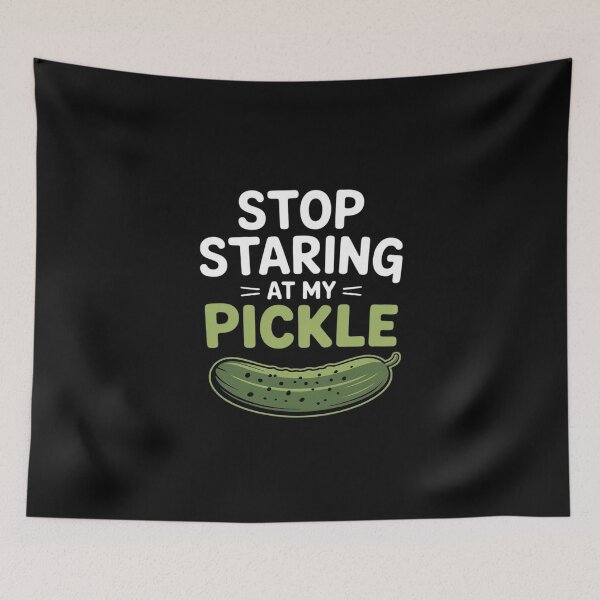 Item preview, Stop Staring At My Pickle Halloween Pickle designed and sold by EntroRhim.