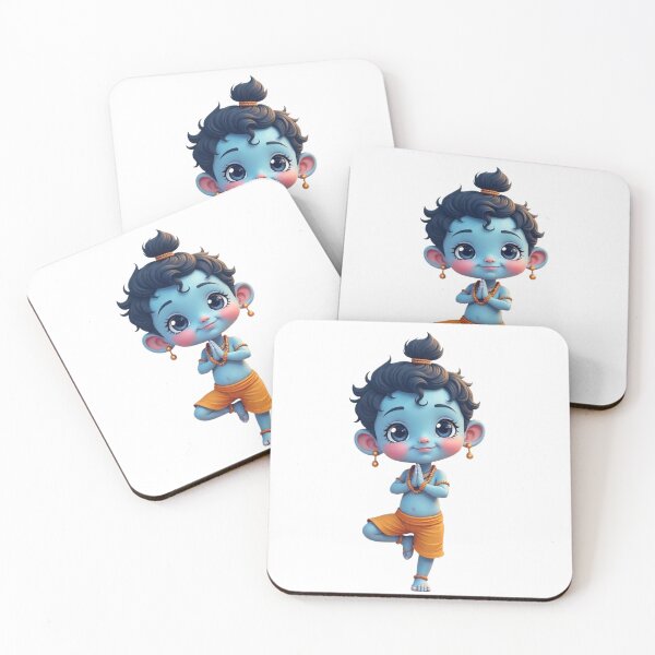Item preview, Baby Krishna in Yoga Tree Pose  designed and sold by PranaProjectDesigns.