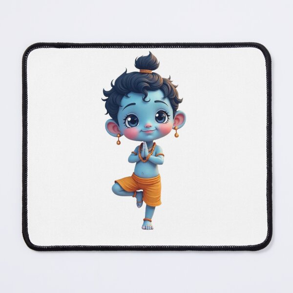 Item preview, Baby Krishna in Yoga Tree Pose  designed and sold by PranaProjectDesigns.