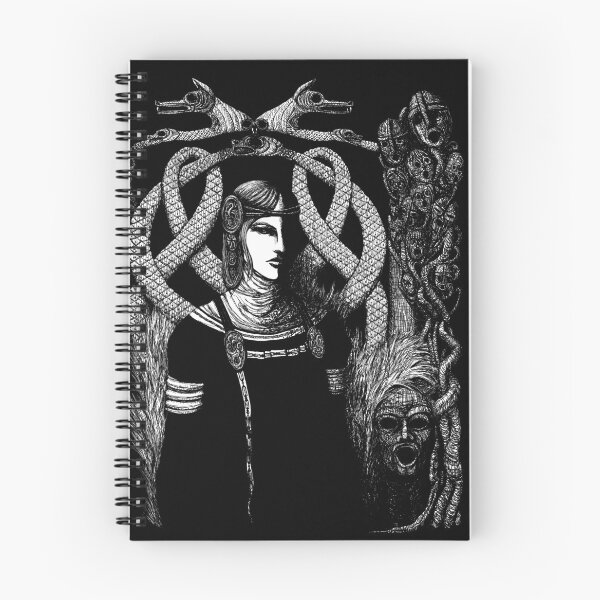 Item preview, Hel in Black - white print for dark background designed and sold by Sirielle Art.