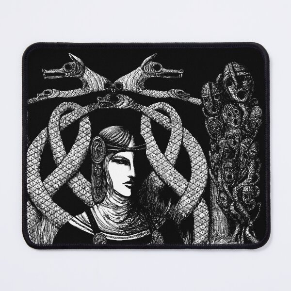 Item preview, Hel in Black - white print for dark background designed and sold by Sirielle Art.