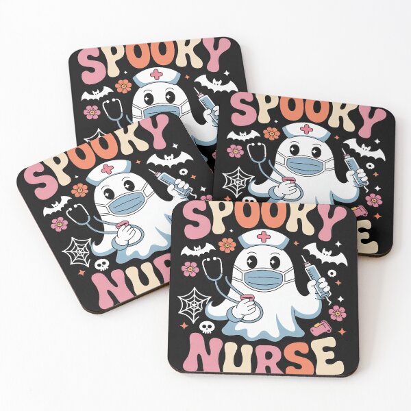 Item preview, Spooky Nurse Ghost Halloween Cute Nursing Halloween designed and sold by EntroRhim.