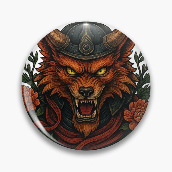 Item preview, Demon Fox Warrior – Fierce Spirit of the Battlefield designed and sold by RYKERVINCENT.