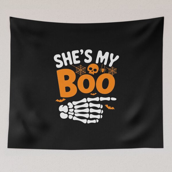Item preview, She’s My Boo Skeleton Couples Matching Couple Halloween designed and sold by EntroRhim.