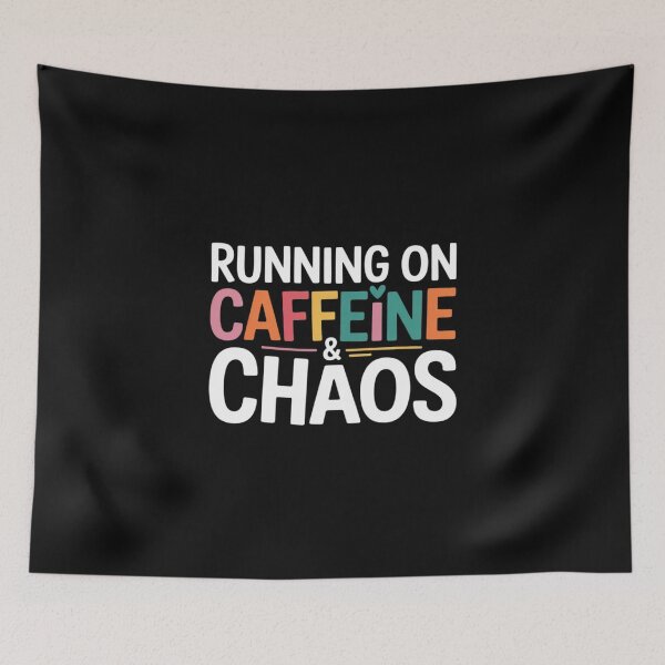 Item preview, Running On Caffeine And CHaos Coffee Women Men designed and sold by EntroRhim.