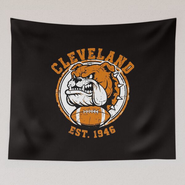 Item preview, Vintage Cleveland Football Dog Design designed and sold by Adverity.