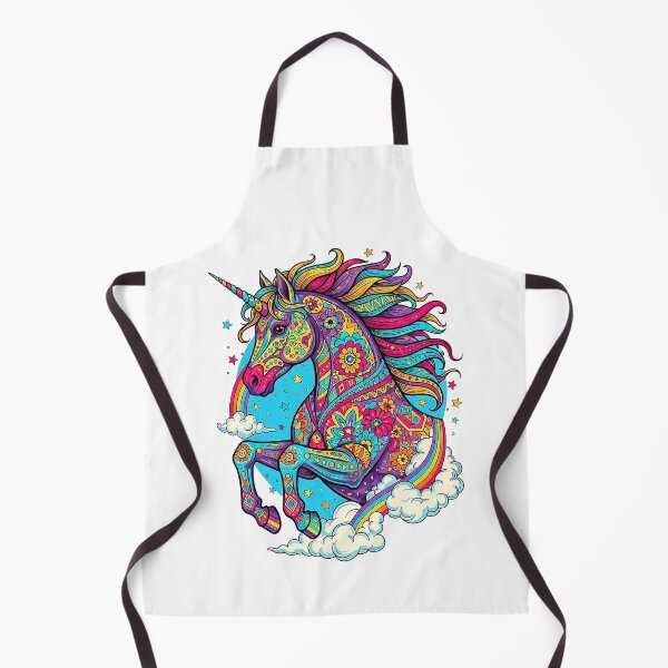 Item preview, Intricate Mandala Unicorn Portrait – Vibrant Rainbow Psychedelic designed and sold by HexOne.
