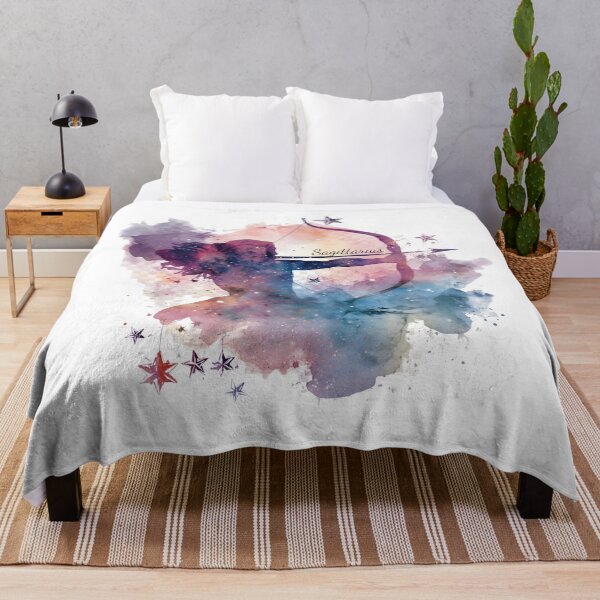 Item preview, Vibrant Sagittarius Zodiac Watercolor Splash Art designed and sold by EchoPrint Co..
