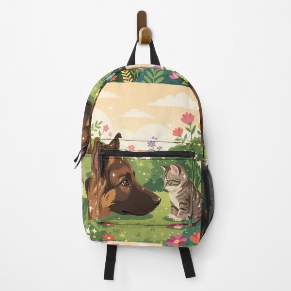 Item preview, Love at First Sight: Adult Shepherd Dog and Kitten designed and sold by Ciervo Primavera.