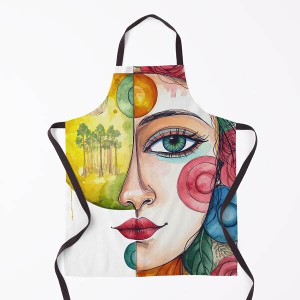 Item preview, Colorful Surreal Woman Portrait designed and sold by Modern-Tropical.