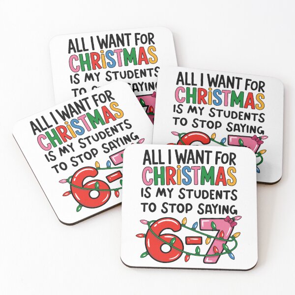 Item preview, All I Want For Christmas Is My Students To Stop Saying 6-7 Christmas Lights designed and sold by jakaun.