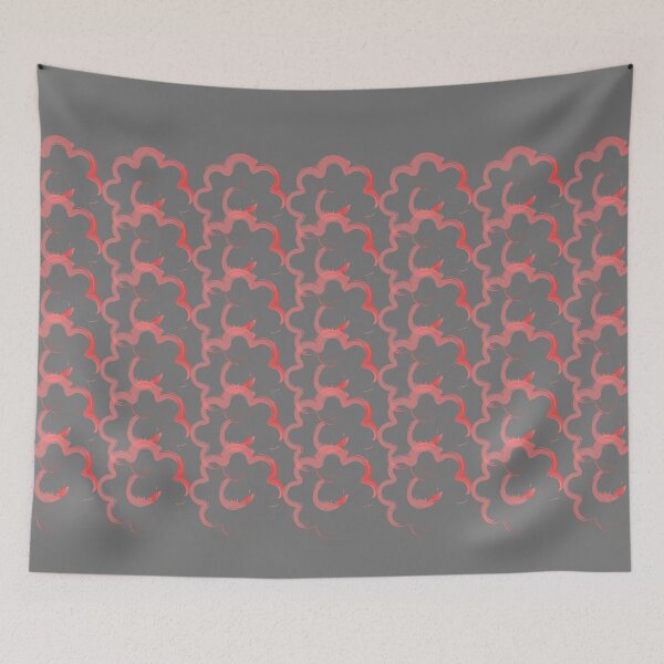 Item preview, Red Paint Flower Wall designed and sold by Motel Sunset.