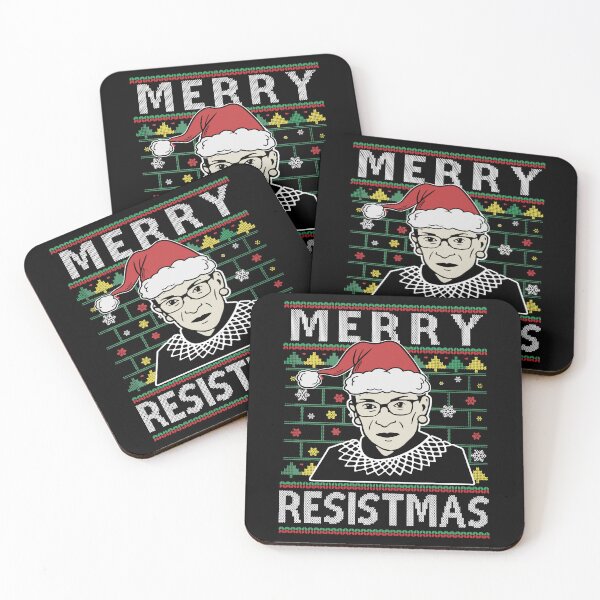 Item preview, Merry Resistmas Teacher RBG Christmas Ugly Sweater Feminist Women designed and sold by jakaun.