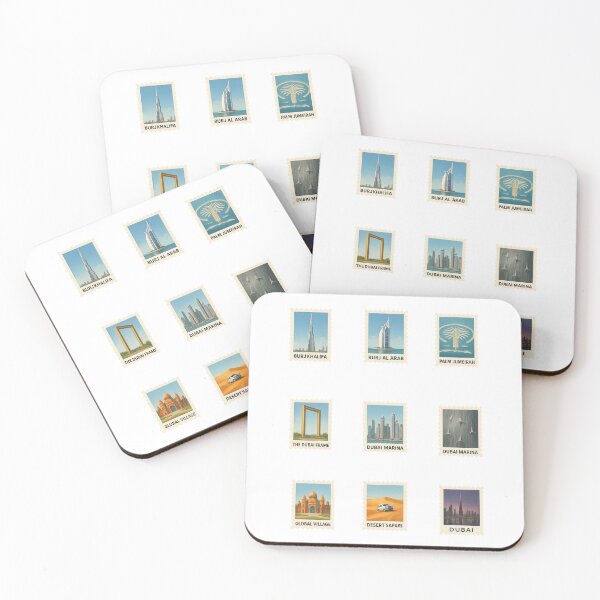 Item preview, Dubai Stamp Sticker Set designed and sold by ouatisworld.