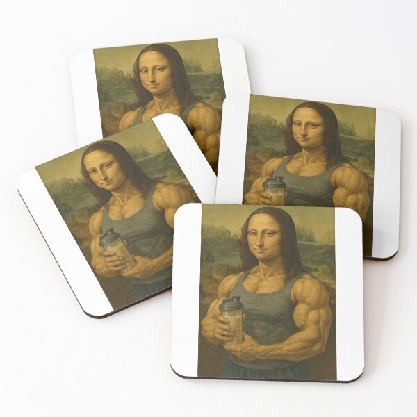 Item preview, Gym Mona Lisa – Renaissance Strength Reimagined designed and sold by sentaxfe.