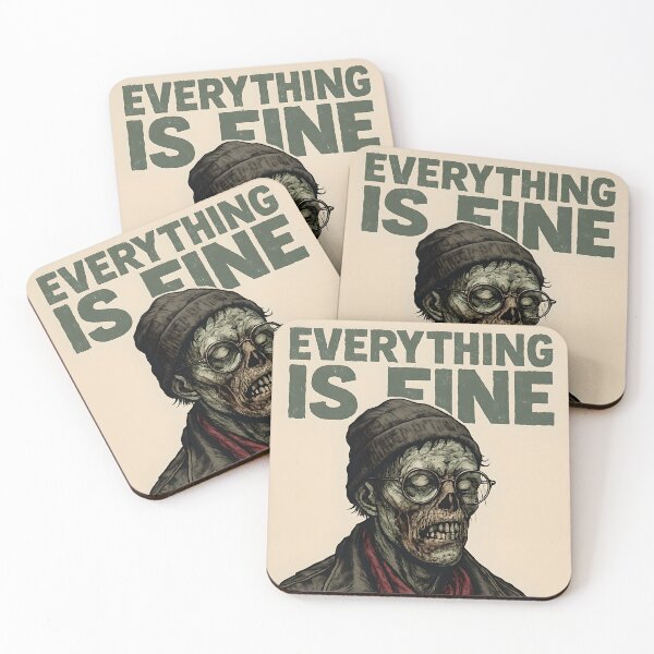 Item preview, Zombie - Everything is Fine designed and sold by NightTimeJ.