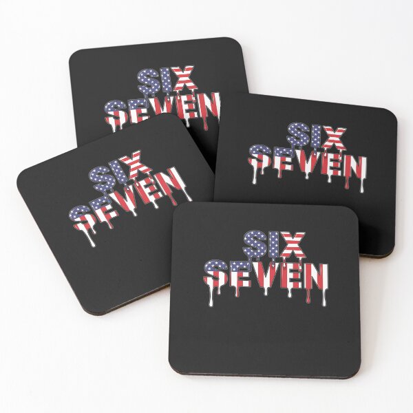 Item preview, USA Flag Dripping SIX SEVEN designed and sold by merlinnears.