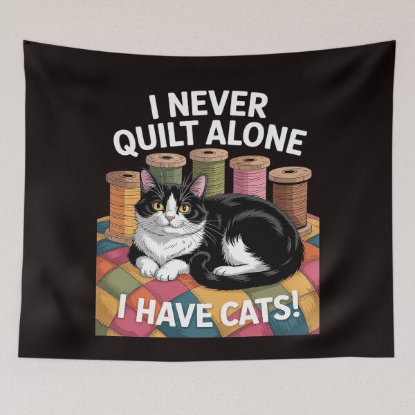 Item preview, Quilting Art For Men Women Cat Quilt Sewing Quilter designed and sold by RopboxRone.