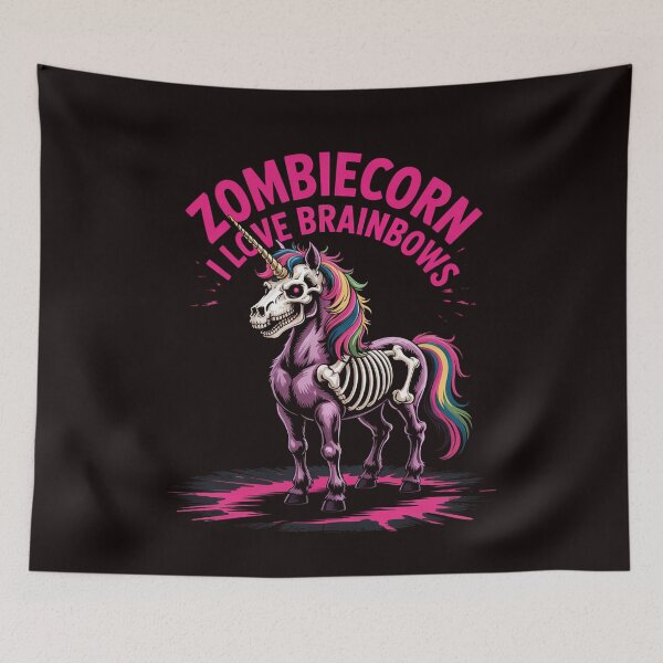 Item preview, Zombiecorn I Love Brainbows Zombie Halloween Unicorn Lovers designed and sold by RopboxRone.