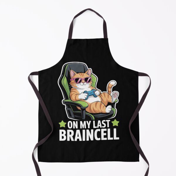 Item preview, Cat Playing Video Games Gaming On My Last Braincell designed and sold by ShelFisher.