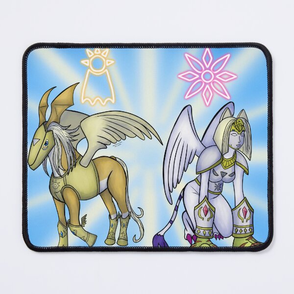 Item preview, Pegasusmon and Nefertimon designed and sold by Blackmoonrose13.