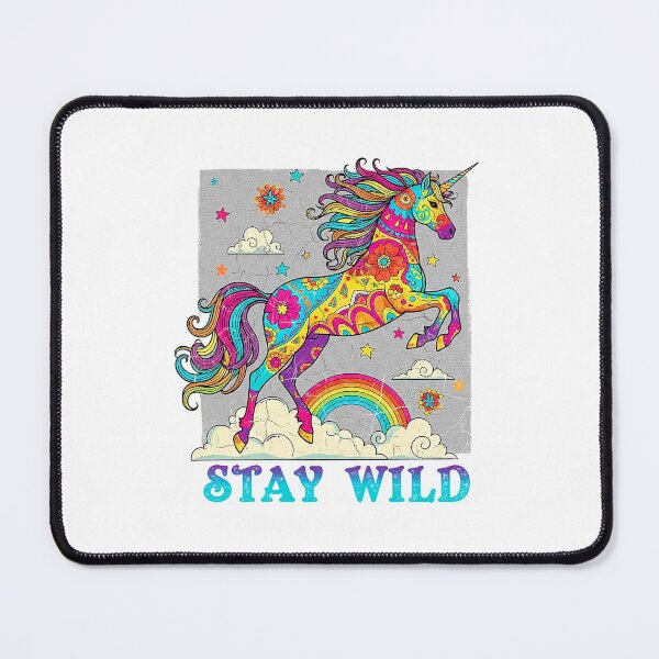 Item preview, Grunge Leaping Unicorn – Stay Wild Colourful Urban designed and sold by HexOne.