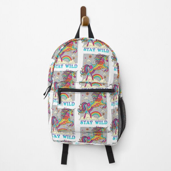 Item preview, Grunge Leaping Unicorn – Stay Wild Colourful Urban designed and sold by HexOne.