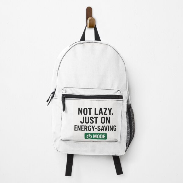 Item preview, Not Lazy Just Energy Saving Mode | Funny Sarcasm Quote Sticker designed and sold by Graphic  Grove.