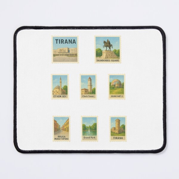 Item preview, Tirana Albania Stamp Sticker Set designed and sold by ouatisworld.
