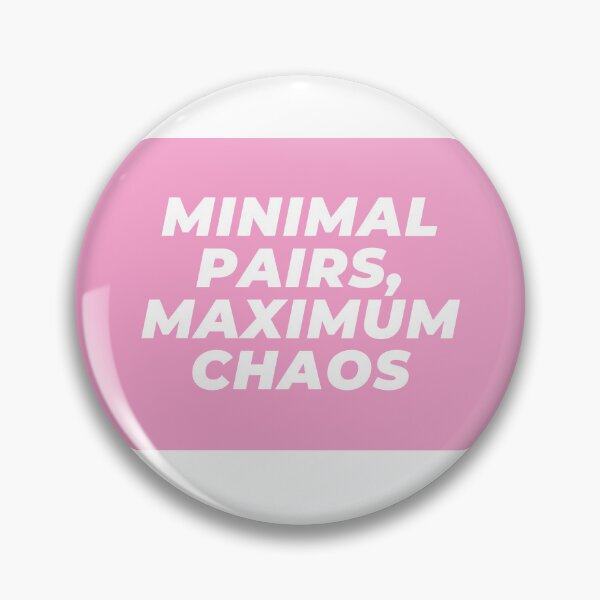Item preview, Minimal Pairs, Maximum Chaos designed and sold by More-Than-R.