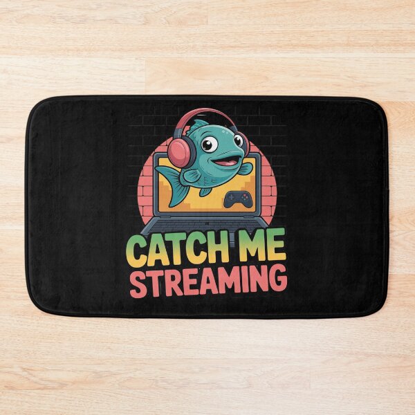 Item preview, Catch Me Streaming Fish Gamer Headphone designed and sold by ShelFisher.