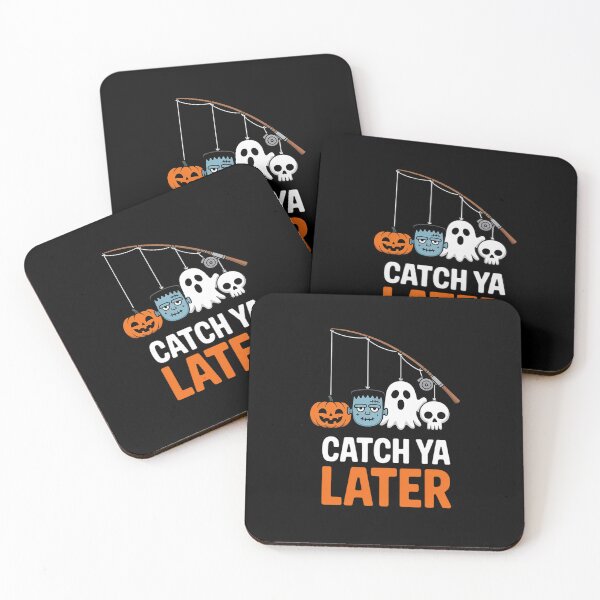 Item preview, Catch Ya Later Fisherman Halloween Spooky Season designed and sold by ShelFisher.