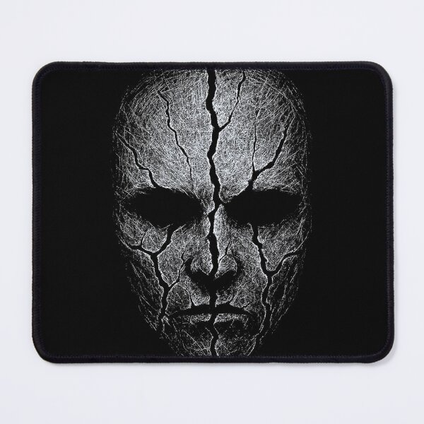 Item preview, Cracked Void Face – Distressed Grunge Horror Mask Artwork designed and sold by Mortisigil.