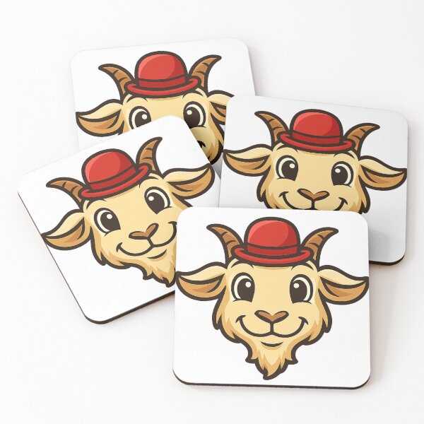 Item preview, Cute Goat Head Mascot designed and sold by funspms.