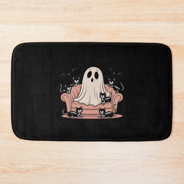 Item preview, Cats Because People Are Creepy Funny Ghost Halloween designed and sold by ShelFisher.