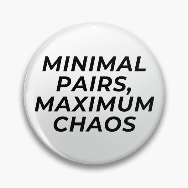 Item preview, Minimal Pairs, Maximum Chaos designed and sold by More-Than-R.
