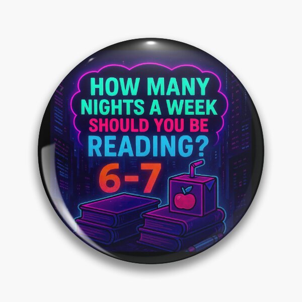 Item preview, Neon - Read 6-7 nights a week! designed and sold by The Funky Sprunki.