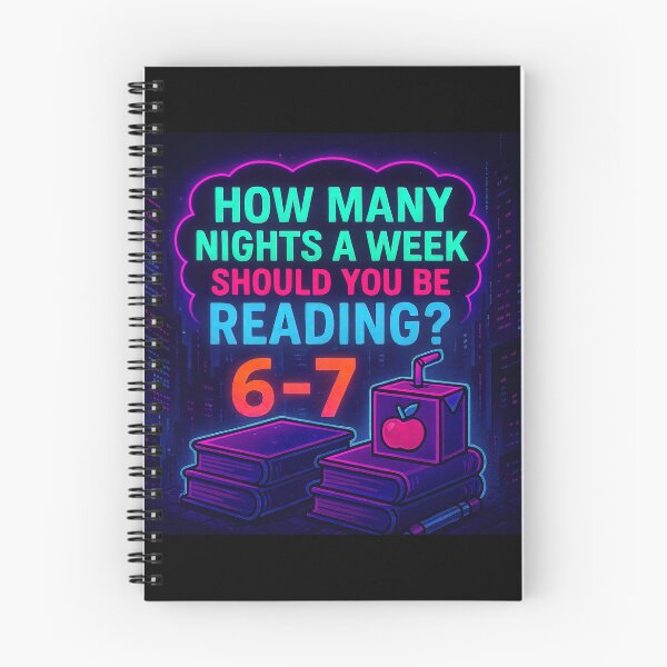 Item preview, Neon - Read 6-7 nights a week! designed and sold by The Funky Sprunki.