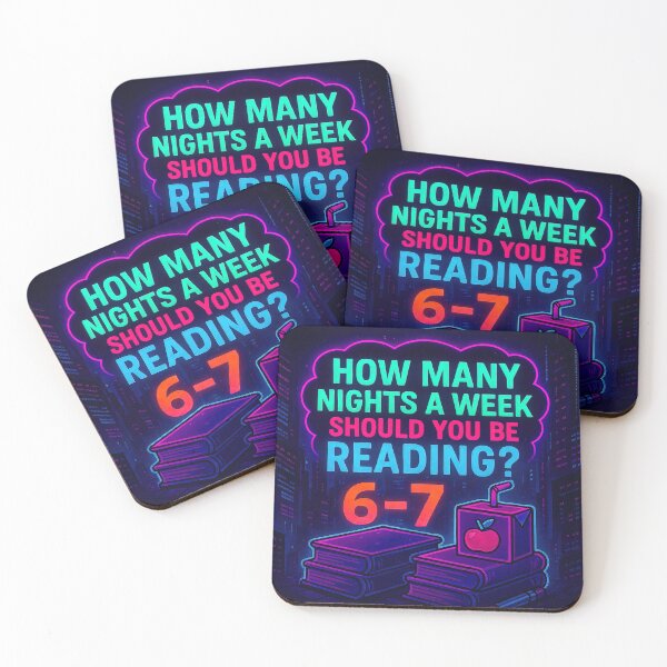 Item preview, Neon - Read 6-7 nights a week! designed and sold by The Funky Sprunki.