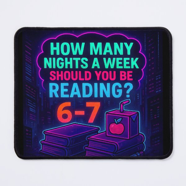 Item preview, Neon - Read 6-7 nights a week! designed and sold by The Funky Sprunki.