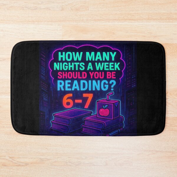 Item preview, Neon - Read 6-7 nights a week! designed and sold by The Funky Sprunki.
