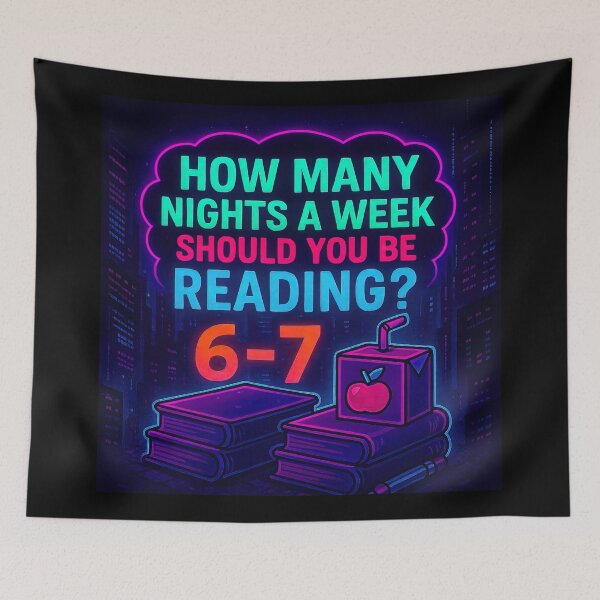 Item preview, Neon - Read 6-7 nights a week! designed and sold by The Funky Sprunki.