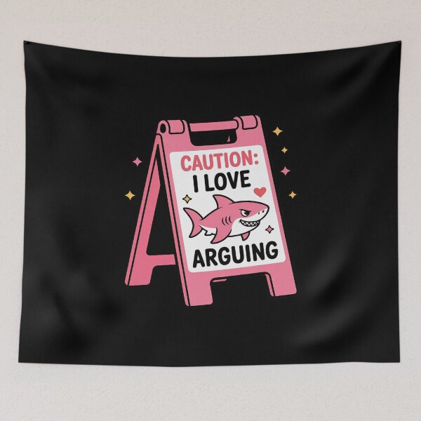 Item preview, Caution I Loce Arguing designed and sold by ShelFisher.