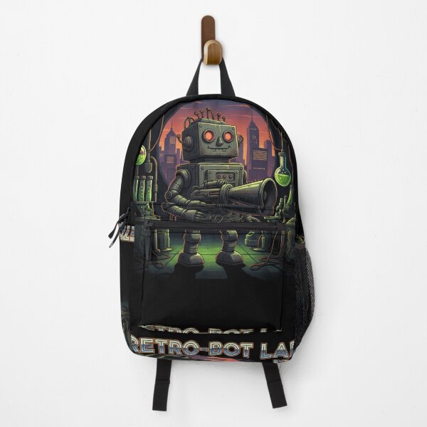 Item preview, Retro-Bot Lab Steampunk Robot City Sunset designed and sold by MartinxMarie.